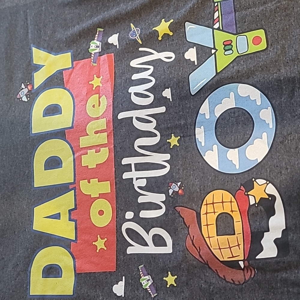 NWT Dad Of The Birthday Boy Toy  Story T-Shirt